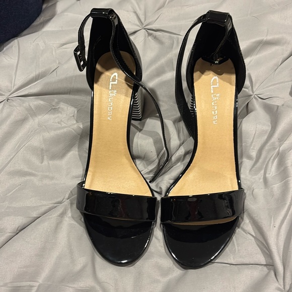Chinese laundry dress sandal size 10 black and white 3 inch heel - Picture 1 of 3
